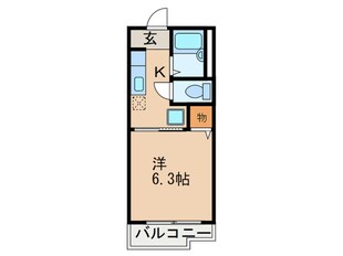 ラッキータウン二番館の物件間取画像